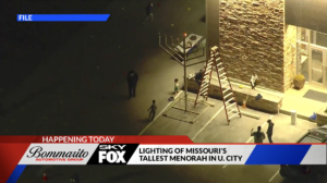 Missouri’s tallest menorah will be lit tonight in University City