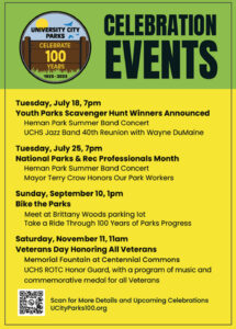 University City Parks - Celebrating 100 Years - Events