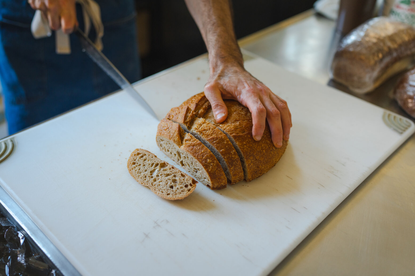 Josh Novack, sous chef at Winslow’s Table, uses science to inform his passion for baking bread