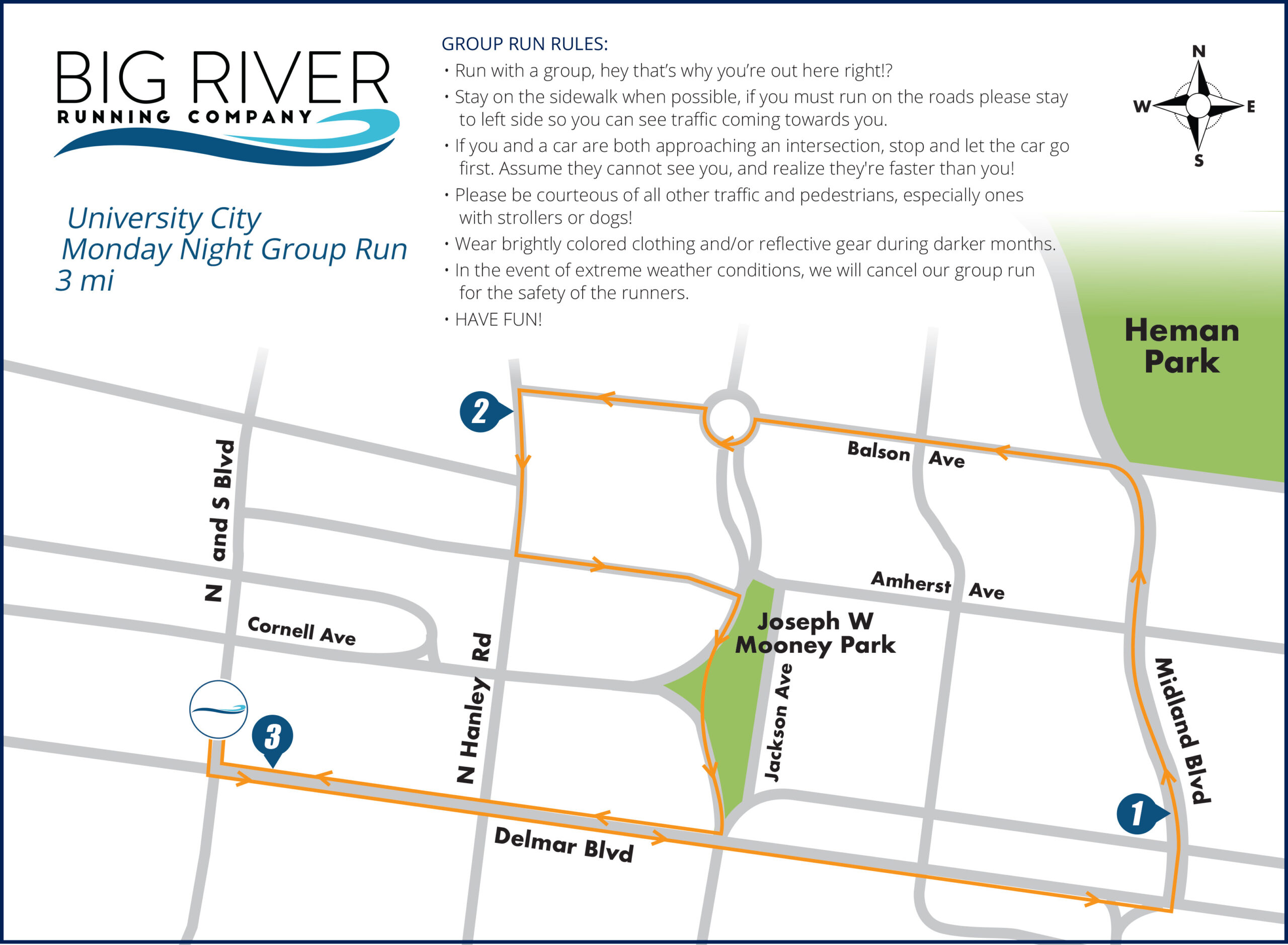 U City 3 Mile run - Big River Running